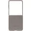Кожаный чехол Leather Case (AAA) для Samsung Galaxy Z Flip6 Gray - миниатюра 6