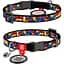 Ошейник для кошек Waudog Nylon Блоки с QR паспортом XS 20-30x1 см - миниатюра 1