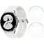 Захисне скло Watchbands Samsung Galaxy Watch 4 40mm Silver 2шт (WB000440SILVER-2) - мініатюра 1