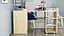 Стіл-тумба трансформер Смарт 4/2 з етажеркою Ferrum-decor 1430x1450x600 Чорний метал ДСП Дуб Сонома 16 мм (FRD-105133) - мініатюра 9
