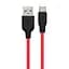 USB Cable Hoco X21 Plus Silicone Type-C Black/Red 0.25m - мініатюра 1
