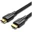 Кабель мультимедійний HDMI M to HDMI M 1.0m 8K cotton braided black Vention (AAUBF) - мініатюра 1