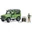 Набір іграшковий Bruder Автомобіль Land Rover Defender з фігуркою лісника та собаки (02587) - мініатюра 4
