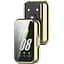 Чохол-накладка DK для Samsung Galaxy Fit3 (R390) Silicone Face Case (pale gold) - мініатюра 2