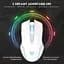 Компьютерная мышка Onikuma беспроводная игровая C105 с RGB подсветкой 2.4GHz 600-3600 DPI 7 кнопок бесшумная для ПК и ноутбука белая - миниатюра 4