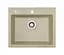 Кухонная мойка Adamant PRIZMA ivory 590x495x200 мм, без крыла 59 см - миниатюра 1