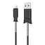 USB Cable Hoco X24 Pisces Lightning Black 1m - мініатюра 1