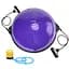 Балансувальна платформа (півсфера) Cornix Bosu Ball 58 см з еспандерами Violet XR-0454 - мініатюра 1