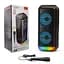 Портативна Bluetooth колонка ZQS-6227 акустична система з мікрофоном та RGB підсвічуванням Чорний - мініатюра 1