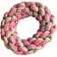 Игрушка для собак Croci Pastel Бублик плетеный канат хлопчатобумажный розовая 18 см - миниатюра 1
