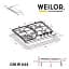 Поверхность газовая на металле Weilor GM W 644 SS - миниатюра 11