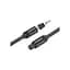 Кабель мультимедийный Optical Toslink 1.0m black Vention (BAEBF) - миниатюра 2
