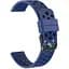 Силіконовий double перфорований ремінець Watchbands для Samsung Galaxy Watch 46mm SM-R800NZSA синій ширина кріплення 22мм (WB009BUBLEPERFBLUE146) - мініатюра 1