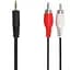 Кабель мультимедійний Jack 3.5mm папа/2RCA папа 1.8m Pro REAL-EL (EL123500042) - мініатюра 1