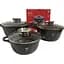Набір каструль Top Kitchen TK-00021 із гранітним покриттям XPRO 3 шт. чорний (24755-TK00021_1659) - мініатюра 1