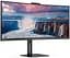 Монитор TFT 34" AOC CU34V5CW/BK, WQHD, VA, 100Гц, 1 мс, изогнутый, HDMI, DP, USB-C, USB-hub, webcam, колонки (CU34V5CW/BK) - миниатюра 8