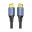 Кабель мультимедійний HDMI M to HDMI M 2.0m 8K cotton braided blue Vention (ALGLH) - мініатюра 3