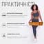 Коврик для йоги и фитнеса TPE+TC 6 мм двухслойный + Чехол оранжевый с черным EasyFit fit0025055 - миниатюра 2