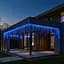 Уличная гирлянда Бахрома GarlandoPro 25 м 405 LED белая проволока Синяя 25MWBL - миниатюра 1