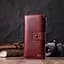 Вертикальний жіночий гаманець-клатч із натуральної шкіри ST Leather 22535 бордовий - мініатюра 7