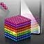 Іграшка головоломка магнітні кульки блоки Buckyballs Neocube поліхромні, 216 шт по 5 мм, 1 набір - мініатюра 3