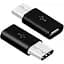 Переходник Hoozo MicroUSB на Type-C - Black - мініатюра 1