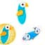 Замок для дверей Moyshm bird blue 5 х 12 см - мініатюра 2