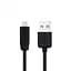 USB Cable Hoco X1 Rapid Lightning Black 1m - мініатюра 1