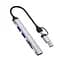 Перехідник HUB WIWU Wi-HB003 ZOLO 5 in 1 (USB-C/USB-A to 2xUSB2.0+1xUSB3.0+SD/TF) Grey - мініатюра 2