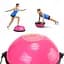 Балансувальна платформа (півсфера) Cornix Bosu Ball 58 см з еспандерами Pink XR-0456 - мініатюра 3