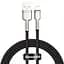 Кабель Baseus Cafule Metal USB - Lightning (M/M), 2.4A, 1 м Black (6953156202245) - миниатюра 1