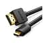 Кабель мультимедійний HDMI M to HDMI micro M 2.0m 4K black Ugreen (30103) - мініатюра 1