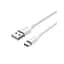 Дата кабель USB 2.0 AM to USB-C 1.0m 3A white Vention (CTHWF) - мініатюра 1