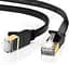 Патч корд Ugreen NW107 мережевий кабель 10 Гбіт\с Ethernet RJ45 Cat 7 плоский 2 м Black (NW107) - мініатюра 1