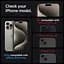 Захисне скло Spigen Screen Protector EZ FIT GLAS.tR Black для iPhone 15 Pro Max (2 шт.) (AGL06873) - мініатюра 2