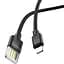 USB Cable Hoco U55 Outstanding Lightning Black 1m - мініатюра 2