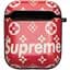 Футляр для навушників Airpods Glossy Brand Supreme red - мініатюра 1