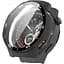 Чохол-накладка DK Huawei Watch GT 5 Pro 46mm Пластик Soft-Touch Glass Full Cover (black) - мініатюра 1