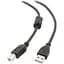 Кабель Maxxter USB - USB Type-B V 2.0 (M/M), 3 м, ферритовый фильтр, Black пакет (UF-AMBM-10) - миниатюра 1