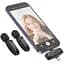 Петличный беспроводной микрофон Hoco L15 Dual-mic clip-on wireless digital (Lightning/Type-C) Black - миниатюра 6