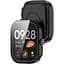 Чохол-накладка DK для Xiaomi Redmi Watch 4 Пластик Gloss Glass Full Cover (black) - мініатюра 2