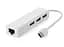 Хаб USB 2.0 Type-C -> 3xUSB 2.0 + RJ45 Fast Ethernet White - мініатюра 4