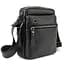 Месенджер в гладкій шкірі чорний Tiding Bag 8718A - мініатюра 1