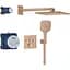 Душова система прихованого монтажу Grohe Grohtherm Smartcontrol з Rainshower SmartActive 310 Cube 34864DL0, Теплий захід сонця - мініатюра 1