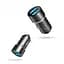 Автомобільний зарядний пристрій SkyDolphin SZ02V Aluminium (2USB, 2.4A) Black + кабель microUSB (AZP-000073) - мініатюра 1