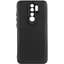 Чохол TPU Getman Liquid Silk Full Camera для Xiaomi Redmi 9 Чорний / Black - мініатюра 1