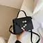 Жіноча сумка через плече крос-боді з екошкіри Lilly P2-14067904A Чорна - мініатюра 3