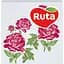 Серветки Ruta Double Luxe Флора, двошарові, 24х24 см, 40 шт., білі - мініатюра 1