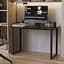 Стол письменный Кнап 2 Ferrum-decor 750x1400x600 Черный металл ДСП Венге Магия 16 мм (FRD-106404) - миниатюра 1