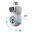 IP-камера цокольная с двойным объективом XON SmartCam Wi-Fi 1080P (GBWEW22VW 3718) Белая - миниатюра 2